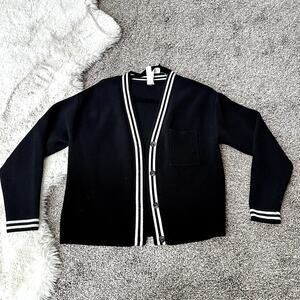 Alo Yoga Tennis Club Sweater Knit Cardigan Size Small